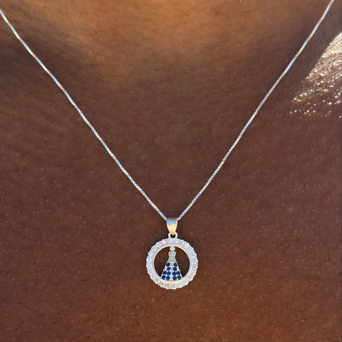 Corrente Nossa Senhora Prata 925