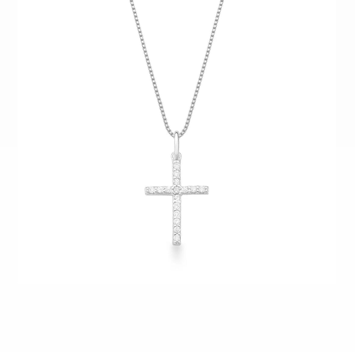 Corrente Cruz Cravejada 60cm