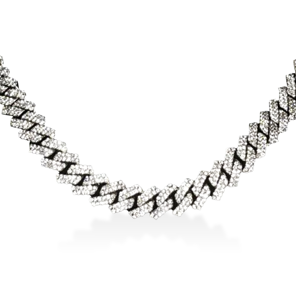 Corrente Ice Cuban Chain Prata