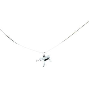 Corrente Pingente Arma Cravejada
