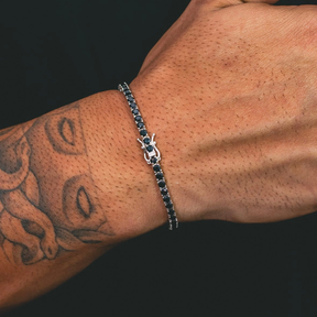Pulseira Riviera Black Prata 925