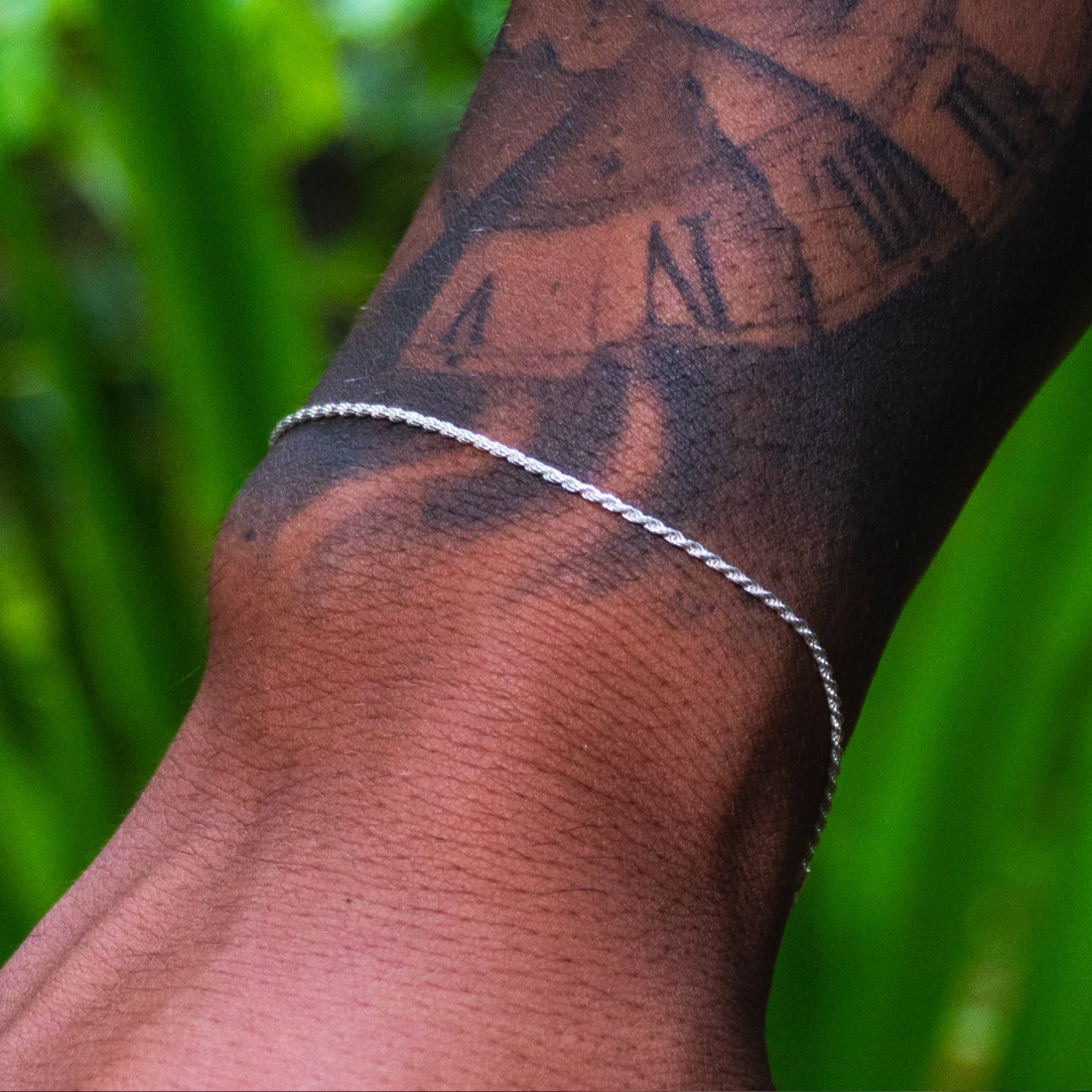 Corrente NJR + Pulseira Baiana [50%OFF] Prata 925